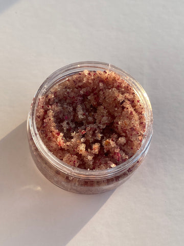 Natural Vegan Rose Petal Sugar Scrub: Gentle Exfoliating Face Polish