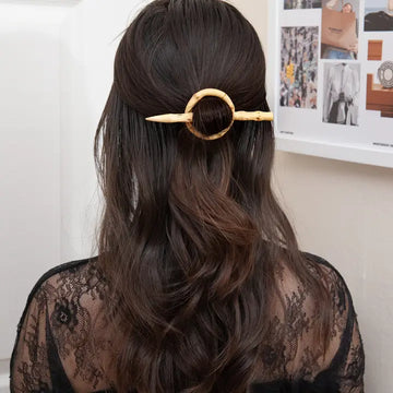 Natural Bamboo Hair Slide