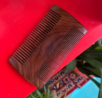 Natural Sandalwood Beard Comb: Eco-Friendly Grooming Tool