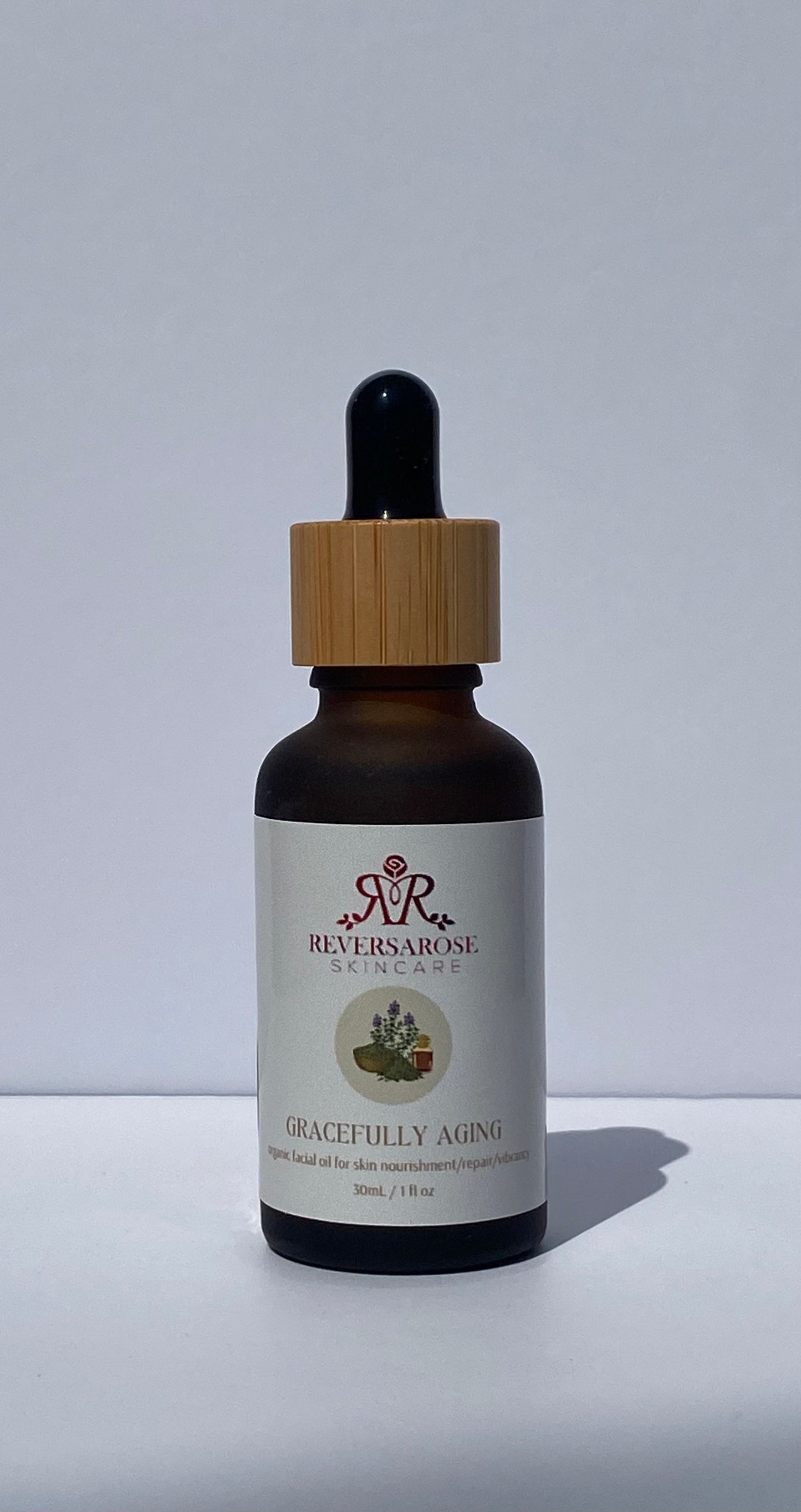 Holistic Organic Facial Oil for Gracefully Aging: Natural Youthful Glow