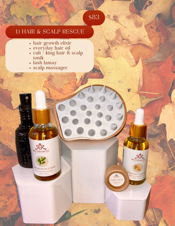 Hair & Scalp Rescue Bundle – Nourishing Treatment for Dry Scalp, Hair Repair & Growth Boost