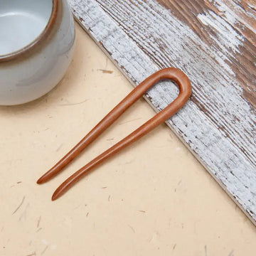 Natural Wooden Minimal U Hair Pin