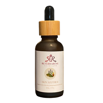 Organic Herbal Skin Soother Facial Oil - All-Natural, Vegan Care for Dry, Dehydrated & Inflamed Skin