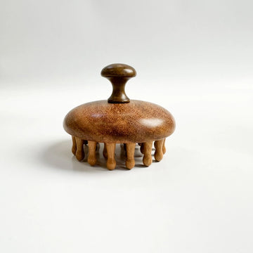 Natural Sandalwood Scalp Massager Round